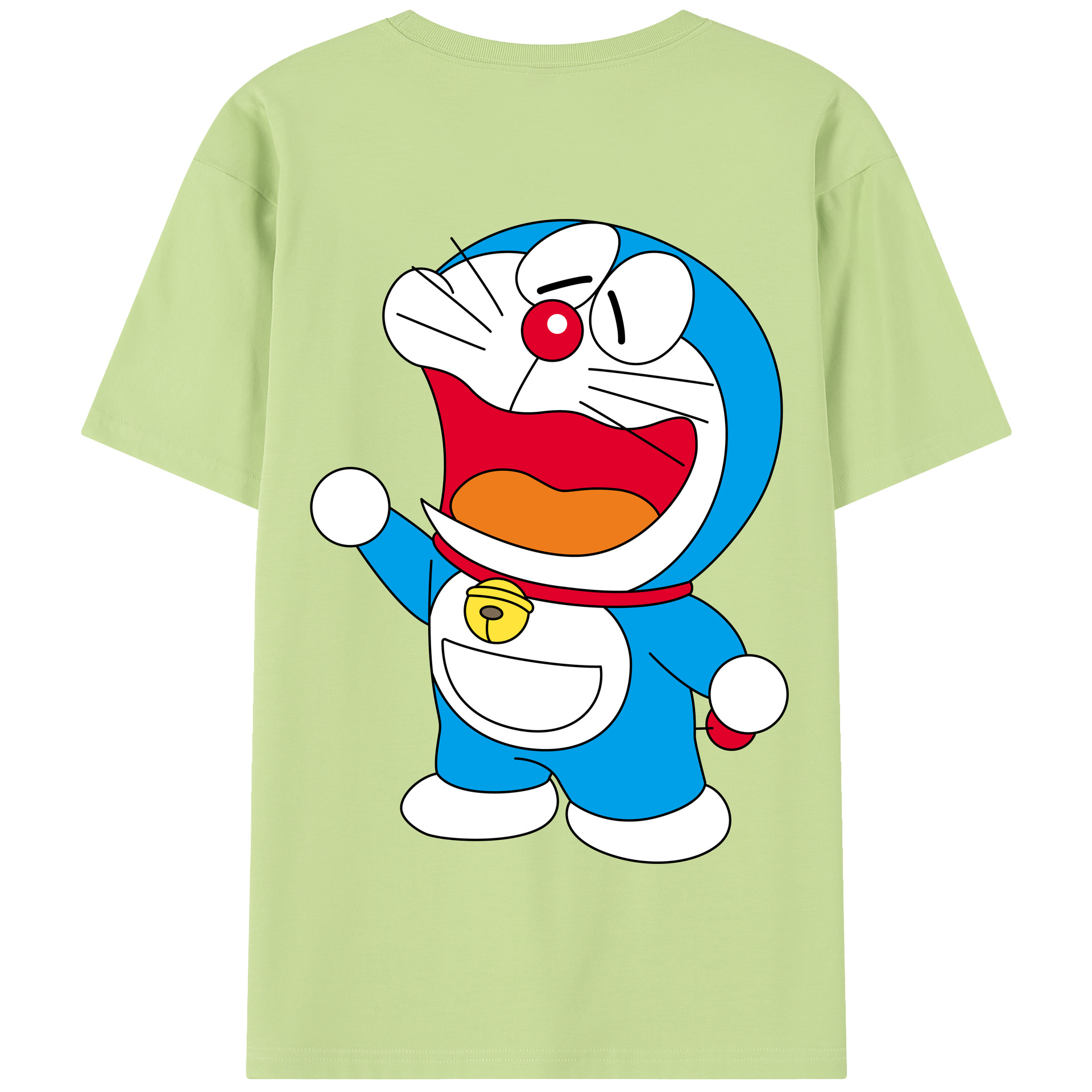 （画像用） ドラえもん Doraemon 綿100％半袖Tシャツ（背面プリント）